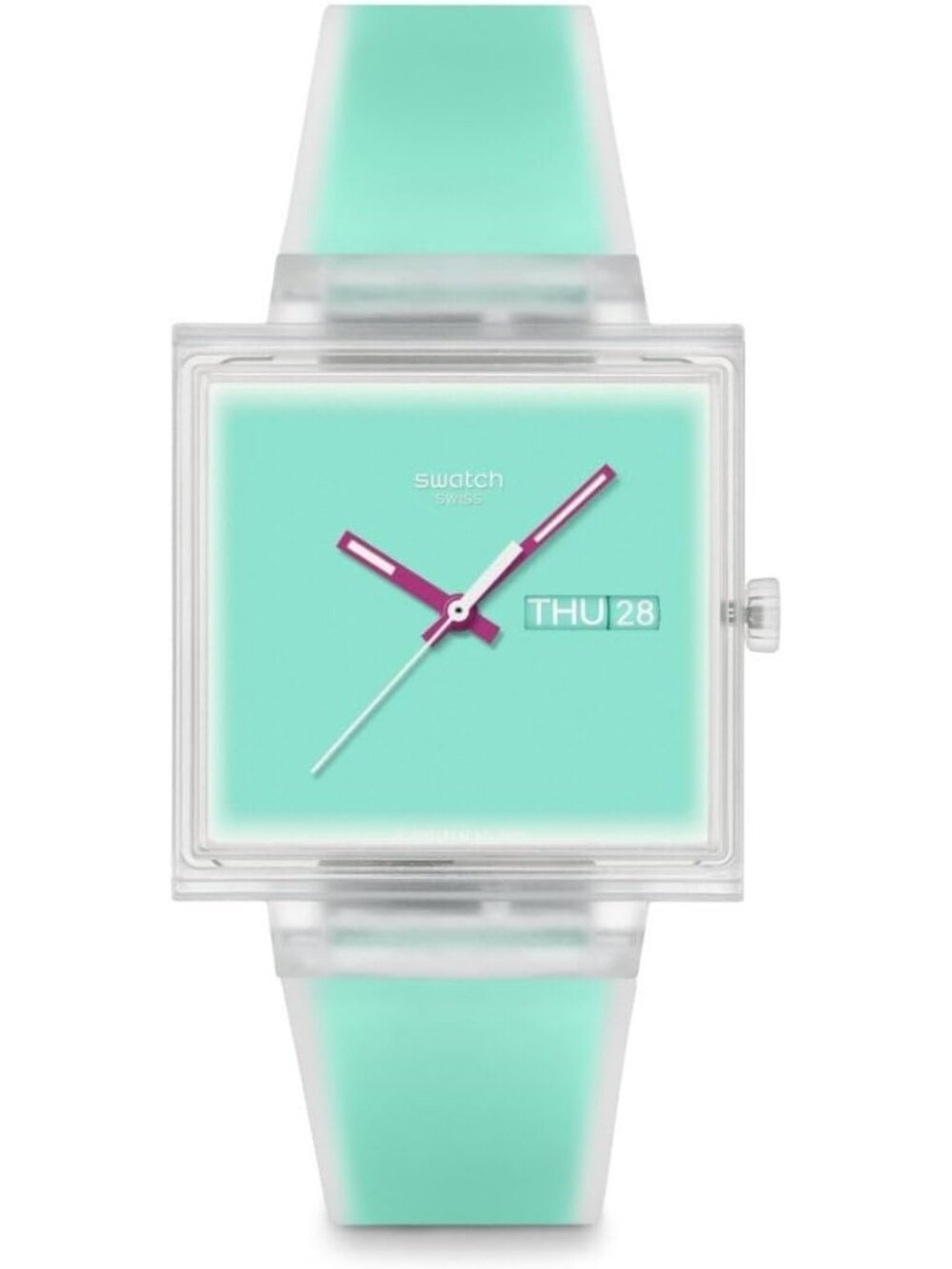 Unisex Green Casual Watch Bio-sourced Quartz Square Analog Stylish Wrist Watch